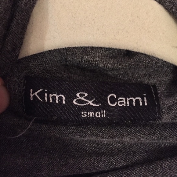 Gray Cowlneck Drapey Top - Picture 4 of 4