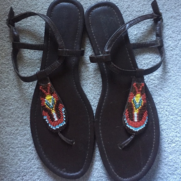 Tribal sandals!