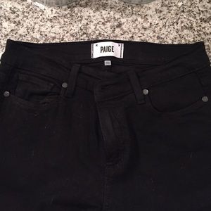 Paige black skinny jeans size 30