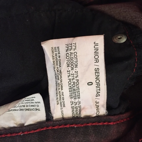 Material Girl Dark Red Jeggings - Picture 3 of 4