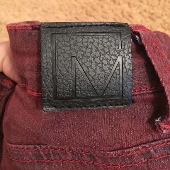 Material Girl Dark Red Jeggings - Picture 4 of 4