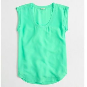 J. Crew Drapey Scoopneck Top