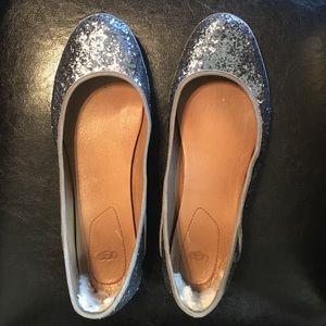 UGG Antora Pewter Glitter Flats