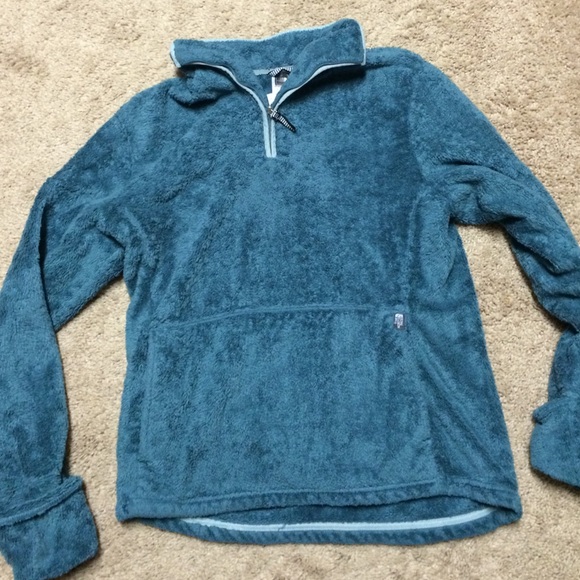 Soft, blue-green North Face pullover