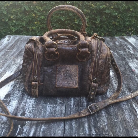 FRYE studded leather handbag