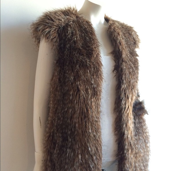 Zara faux fur vest