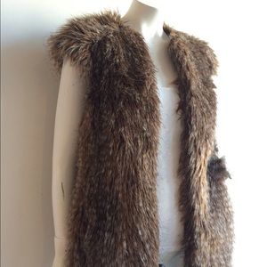 Zara faux fur vest