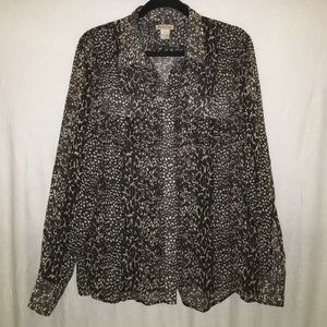 Lucky Brand Sheer blouse