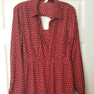 Xhiliration polka dot dress