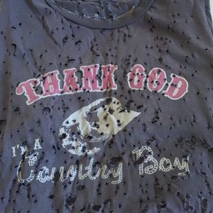 "Thank god I'm a country boy" men's tee, M.
