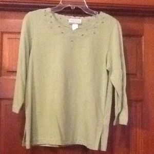 Green pullover Alfred Dunner