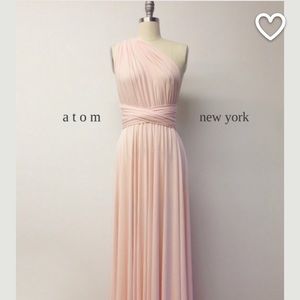 Blush Infinity dress from Etsy - Atom Attire NEW