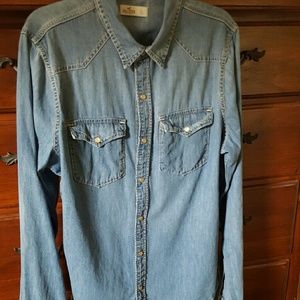 Hollister  Denim Men's Shirt