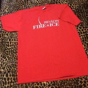 Vintage Revlon Fire & Ice Red XL T-Shirt