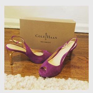 Cole Haan purple heels in size 8