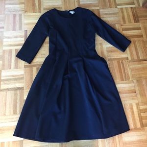 Black a line dress