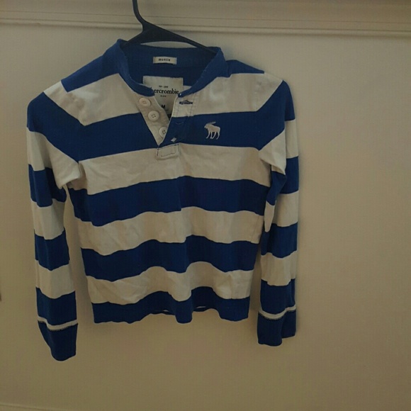 Boys striped A&F Kids top