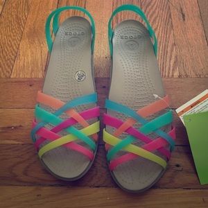 Crocs Huarache Mini Wedge- new, never worn!