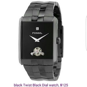 Fossil Watch Black Twist