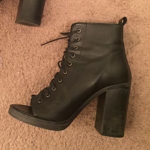 Black Zara booties