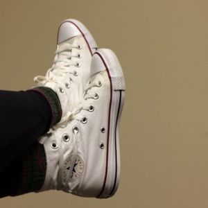 Converse White High Tops