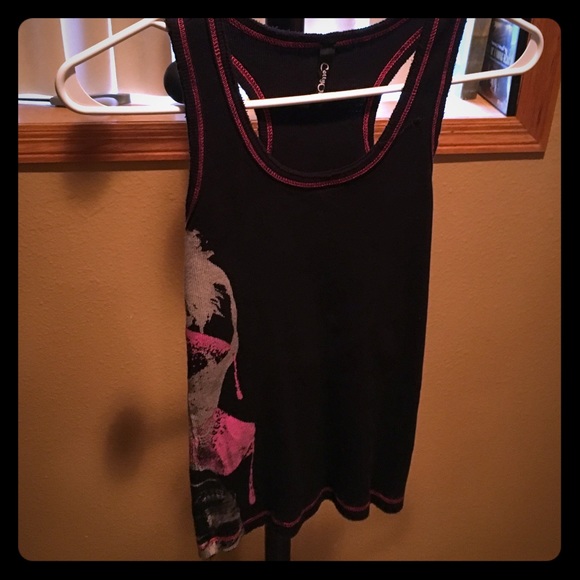 Design on side Racerback Tank