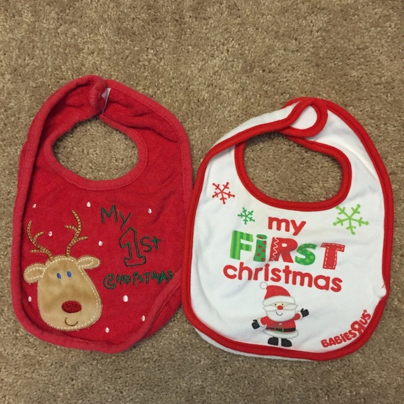 Set of 2 Christmas Bibs