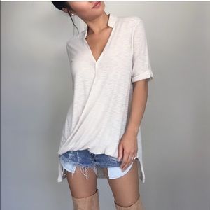 Burnt Bone Henley 💙