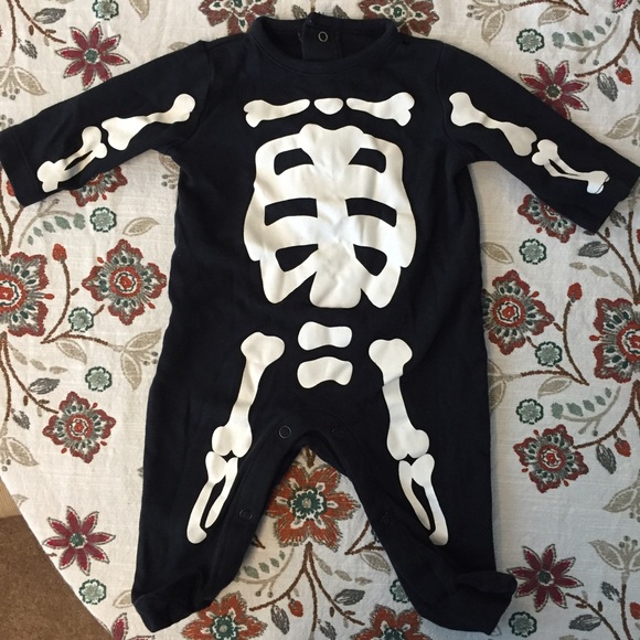 Carter's 3 Month Skeleton Footed PJs