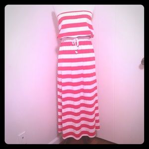 NWT GAP striped strapless maxi dress Sz XS