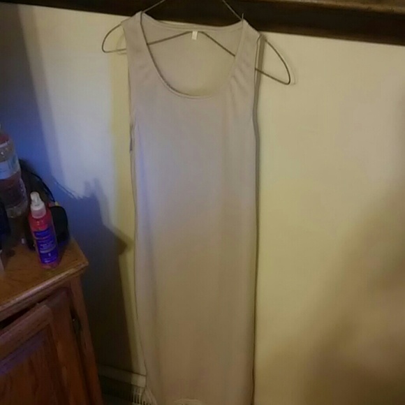 Beige tank dress