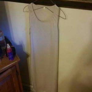 Beige tank dress