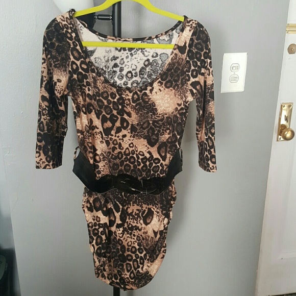 LEAPORD PRINT CUTE DRESS!!!