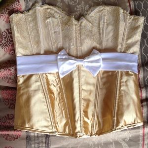 Beautiful golden corset