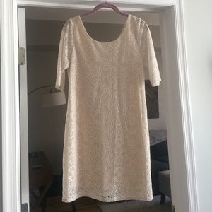 Cream lace dress