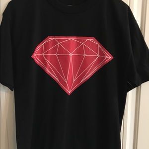 Diamond Supply Co black and red shirt
