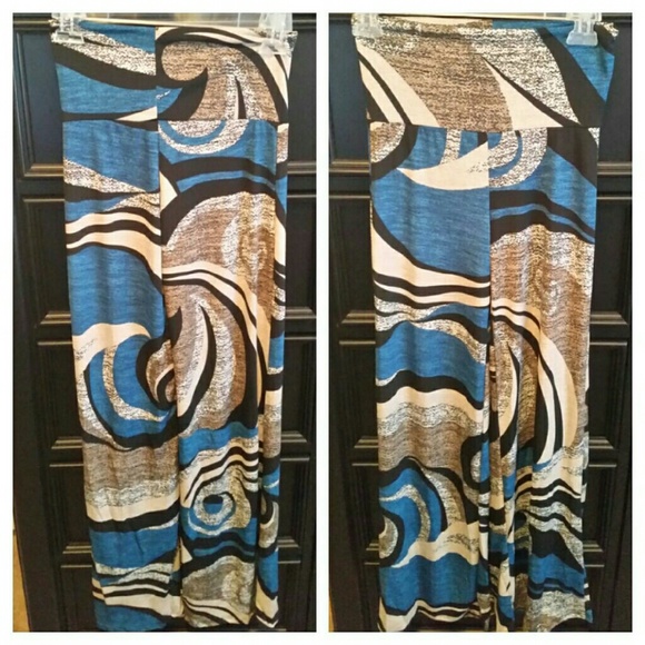 $⬇Geo Print Palazzo Pants - Picture 2 of 2