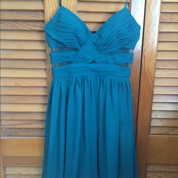 Turquoise Mini Cocktail dress size 3/4
