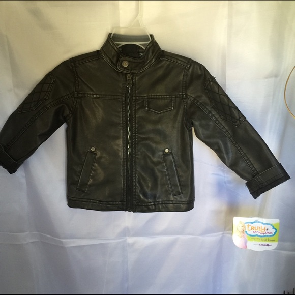 Boy's Faux Leather Jacket