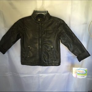 Boy's Faux Leather Jacket