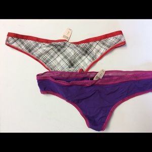 Victoria secret thongs - set of 2