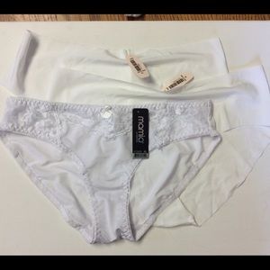 Lot of 3 white XL panties