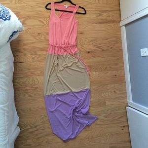 Today only Maxi color blocked dress