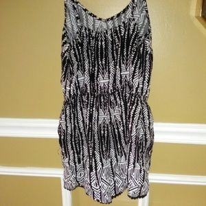 Nice black and white Romper size medium