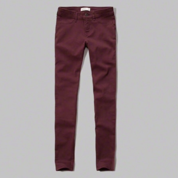 Maroon jeans