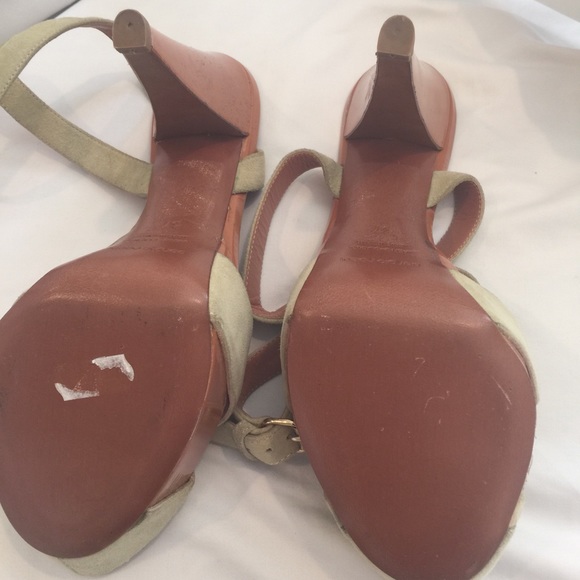 Sergio Rossi Suede Strappy Heels size 37 - Picture 3 of 4