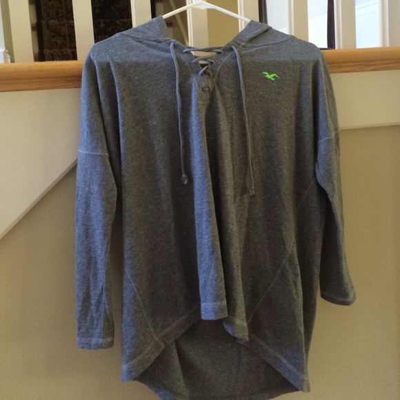 A gray sweatshirt