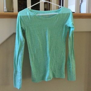 A teal long sleeve