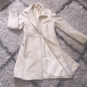 Off white long coat
