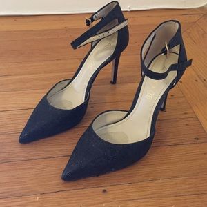 Fabulous Dark Silver Aldo Pumps. Sparkly.